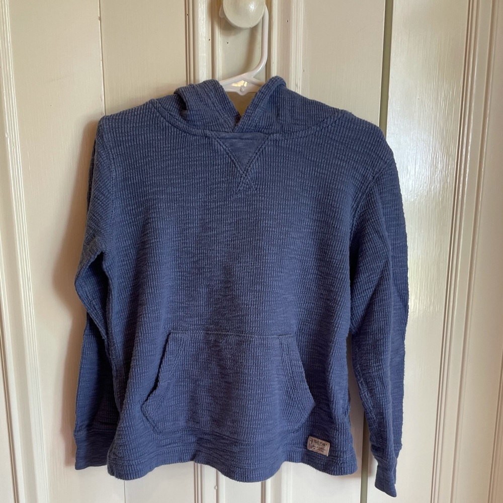 Boys long sleeve hooded Polo shirt. Size 5
